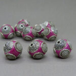 Kashmiri Perle 15 mm - pink - Image 2