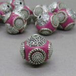 Kashmiri Perle 15 mm - pink - Image 3