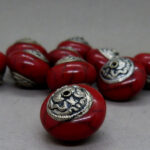 Kashmiri Perle 17 mm - rot - Image 2