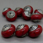 Kashmiri Perle 17 mm - rot - Image 3
