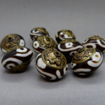 Kashmiri Perle 20 mm - braun - Image 3