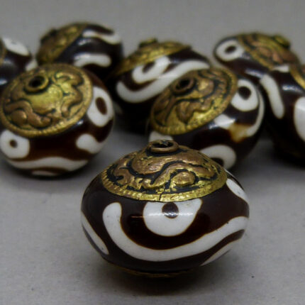 Kashmiri Perle 20 mm - braun