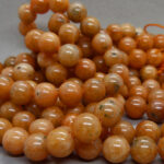 Calcit Perle 10 mm orange - Image 4