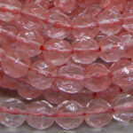 Cherry Quarz Perle 6 mm - facettiert - Image 3