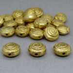 Metall Perle vergoldet 15 mm - Image 3