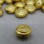 Metall Perle vergoldet 15 mm - Image 4