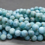 Larimar Perle 6 mm - A Qualität - Image 6
